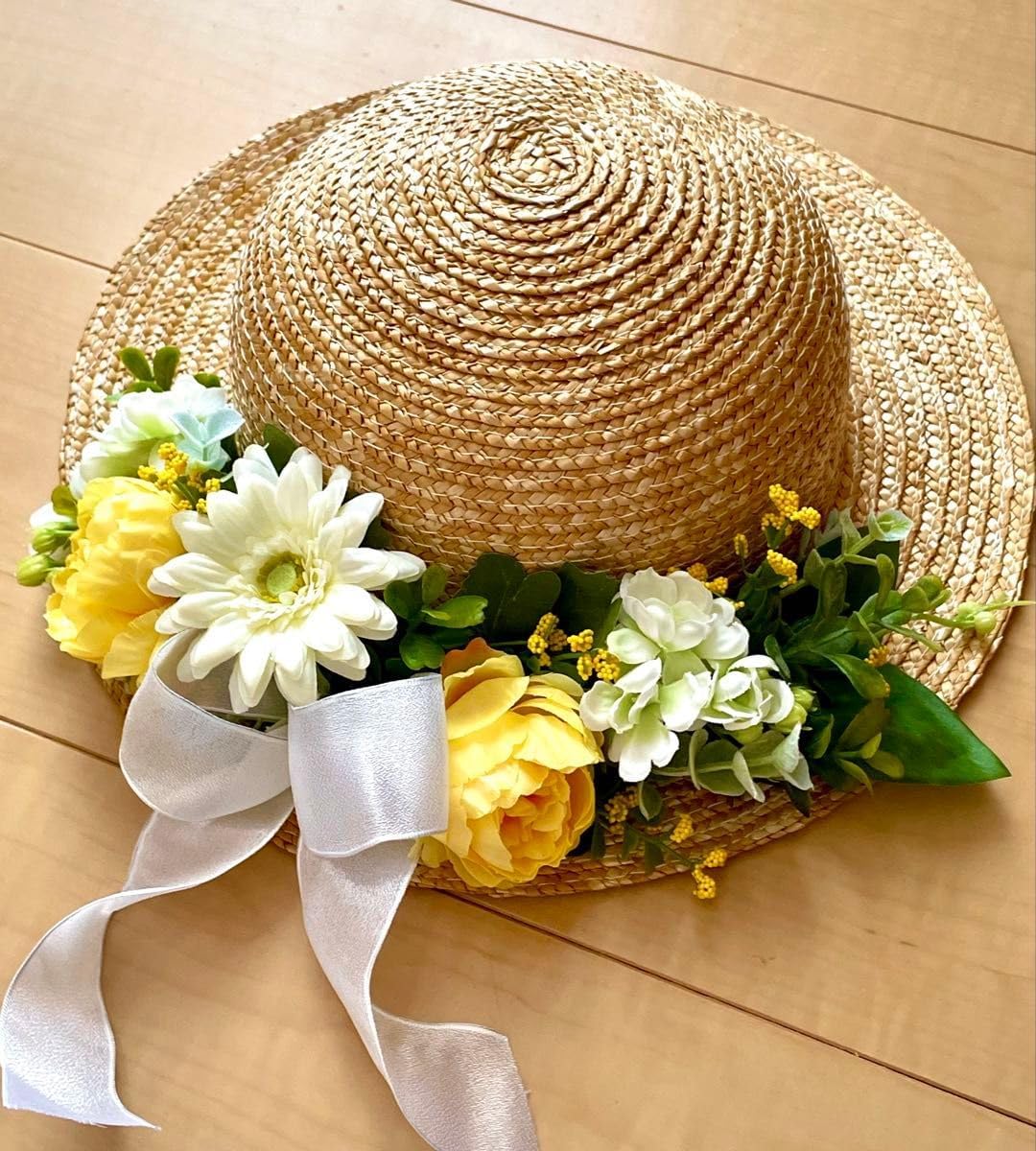 美品 FURFUR ロゴ刺繍ハット ベージュ バケットハットチューリップ